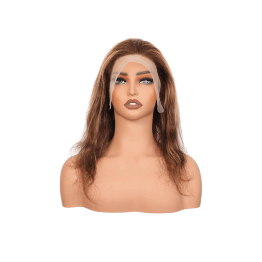 #5 13x4 Lace Body Wave Highlight Human Hair Wig 12 Inches