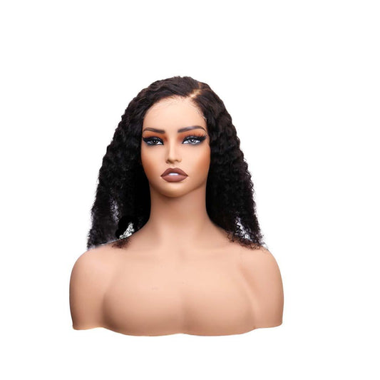 #72 5x5 Lace Kinky Curly Black Human Hair Wig