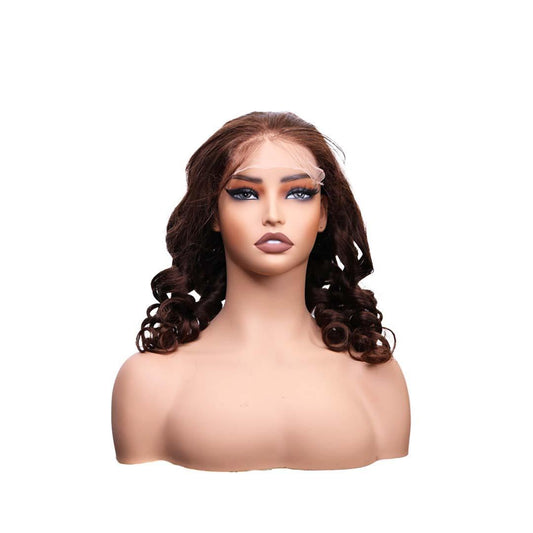 #83 5x5 Lace Werego Loose Wave Brown Human Hair Wig