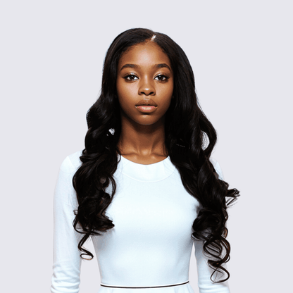 #85 7x6 Lace Body Wave Black Human Hair Wig