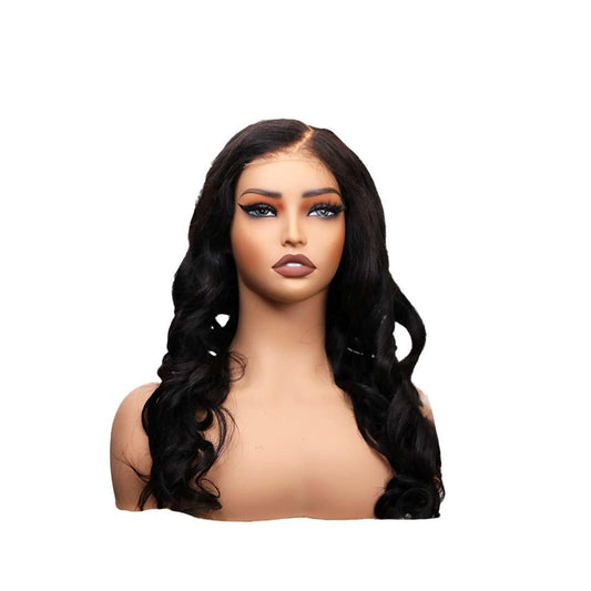 #85 7x6 Lace Body Wave Black Human Hair Wig