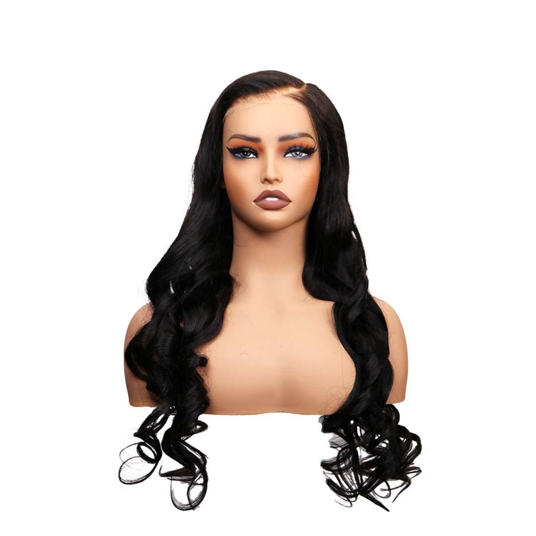 #85 7x6 Lace Body Wave Black Human Hair Wig