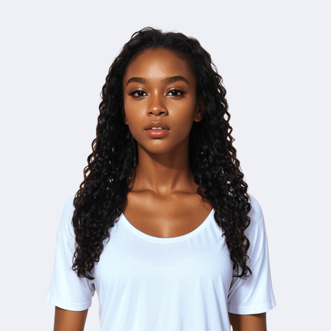#29 13x4 Lace Kinky Curly Black Human Hair Wig 22 Inches - RoseTask