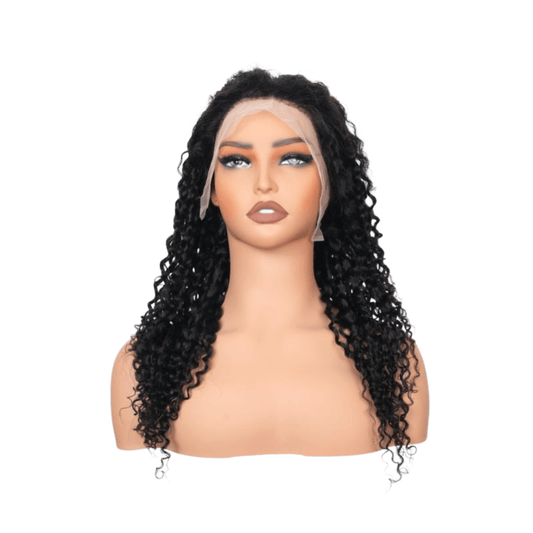 #29 13x4 Lace Kinky Curly Black Human Hair Wig 22 Inches