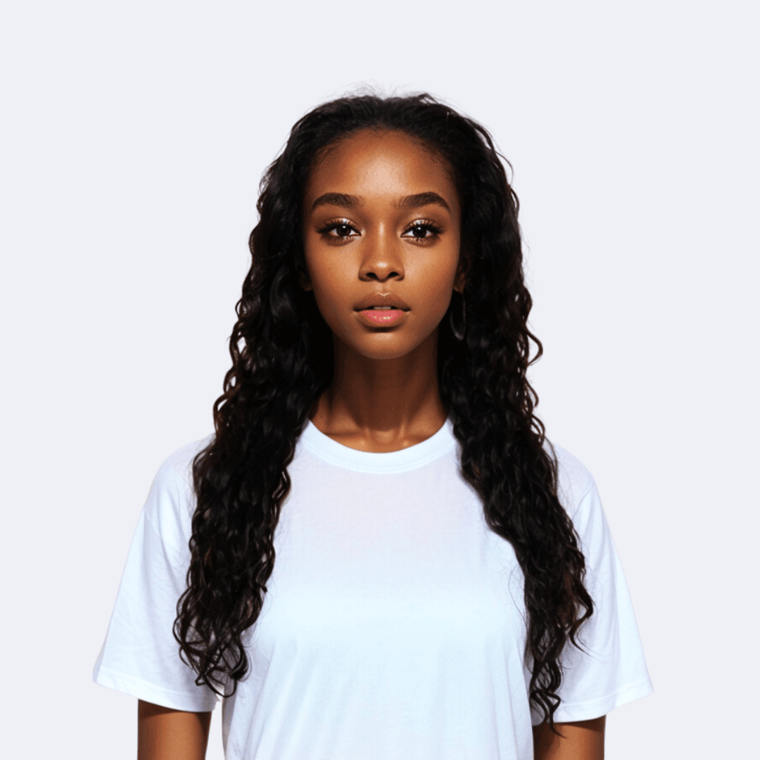 #30 13x4 Lace Deep Curly Black Human Hair Wig 22 Inches - RoseTask