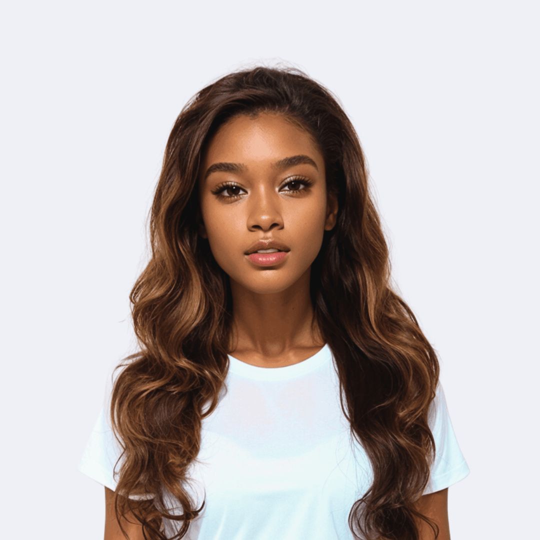 #40 13x4 Lace Water Wave Highlight Blonde Human Hair Wig 22 Inches - RoseTask